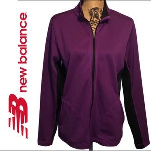 Purple and Black New balance zip up jacket